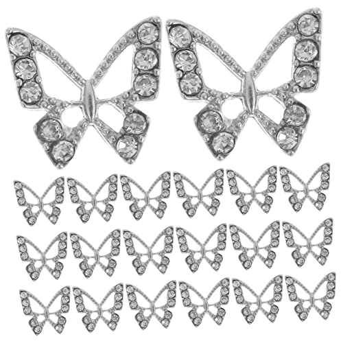 Didiseaon 20 Stück Schmetterlings Charms Glitzernde Maniküre Dekoration für Nagelkunst für Diy und Professionelle Nagelstudios Didiseaon 20 Stück Schmetterlings Charms Glitzernde Maniküre Dekoration für Nagelkunst für Diy und Professionelle Nagelstudios von Didiseaon