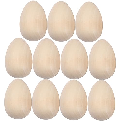Didiseaon 20 Stück Teiliges DIY Holz Eier Realistische Unbemalte Holz Eier zum Bemalen und Basteln Naturgetreue Simulation für Ostern Dekoration und Kinderhandwerk Didiseaon 20 Stück Teiliges DIY Holz Eier Realistische Unbemalte Holz Eier zum Bemalen und Basteln Naturgetreue Simulation für Ostern Dekoration und Kinderhandwerk von Didiseaon