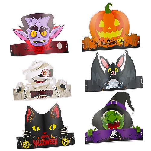 Didiseaon 24 Stück halloween costume halloween kleidung cap lustig pumpkins kürbise cats Halloween-Papierhut Halloween-Brille aus Papier Hexenhüte aus Papier Hexenpapierhüte Kürbispapierhüte Didiseaon 24 Stück halloween costume halloween kleidung cap lustig pumpkins kürbise cats Halloween-Papierhut Halloween-Brille aus Papier Hexenhüte aus Papier Hexenpapierhüte Kürbispapierhüte von Didiseaon