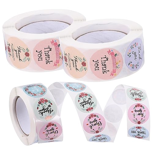 Didiseaon 3 Rollen Runde Selbstklebende Dankeschön Aufkleber mit Je Etiketten für Geschenkverpackung und Tüten Vielseitige Runde Aufkleber zum Beschriften für Hochzeit Geburtstag und Party Didiseaon 3 Rollen Runde Selbstklebende Dankeschön Aufkleber mit Je Etiketten für Geschenkverpackung und Tüten Vielseitige Runde Aufkleber zum Beschriften für Hochzeit Geburtstag und Party von Didiseaon