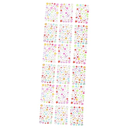 Didiseaon 3 Sätze Gesichtsjuwelen Aufkleber Für Makeup Und Diy Nageldesign Selbstklebend Für Festivals Karneval Halloween Und Bastelprojekte 12 Blätter * 3 von Didiseaon