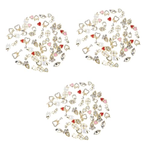 Didiseaon 3 Sätze Nagelkunst Dekorationen Kawaii Nagelcharms Design Für Maniküre Und Diy Schmuckgestaltung Für Nägel Handyhüllen Und Haaraccessoires 60 Stück * 3 von Didiseaon