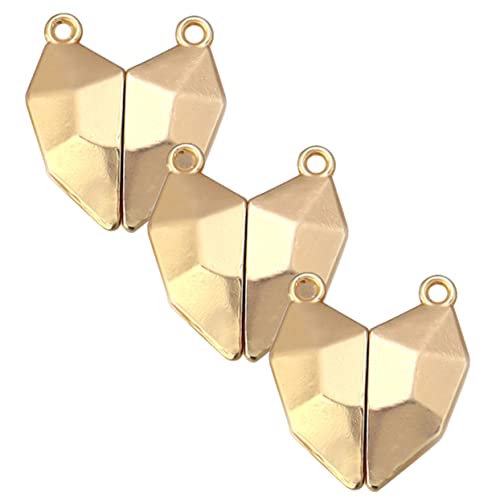 Didiseaon 3 Stück Magnetischer Herzverschluss DIY Schmuckzubehör für Ketten und Armbänder Robuste Rostfreie Magnetverschlüsse für Basteln und Schmuckherstellung von Didiseaon