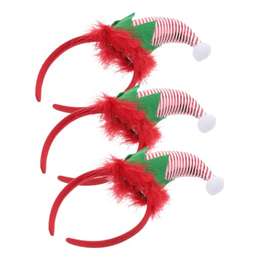 Didiseaon 3 Stück Teiliges Weihnachts Haarband mit Elf Hut Design Leicht und Kreativ für Festliche Partys und Fotosessions Gefertigt Didiseaon 3 Stück Teiliges Weihnachts Haarband mit Elf Hut Design Leicht und Kreativ für Festliche Partys und Fotosessions Gefertigt von Didiseaon