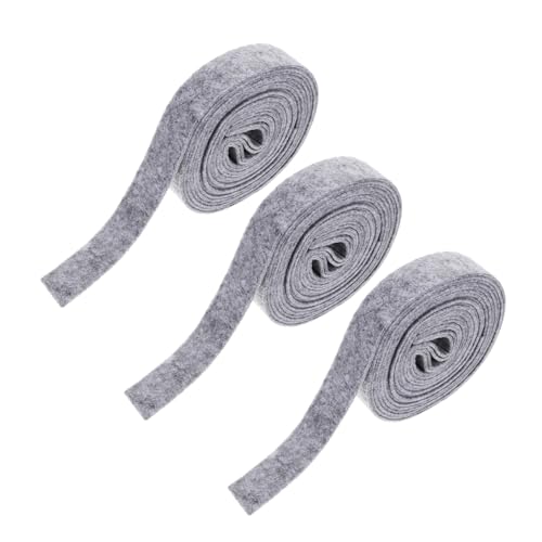 Didiseaon 3 Stücke Teiliges Filzband Filzstoff Rolle Weiches DIY Bastelmaterial für Nähen Patchwork Kostüm Schmuck Tierprojekte Schulprojekte von Didiseaon