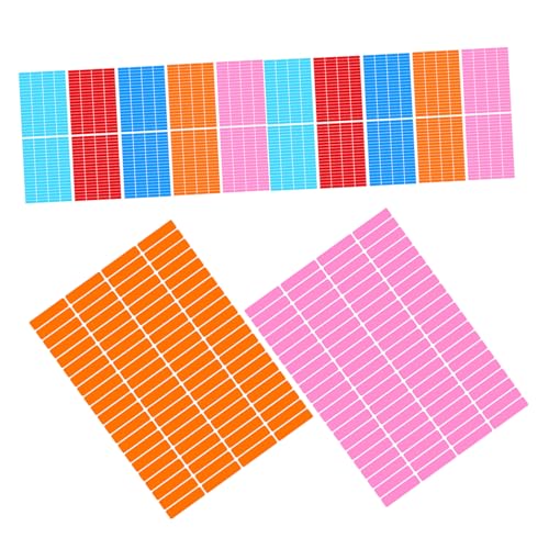 Didiseaon 30 Blatt Selbstklebende Beschreibbare Papieretiketten Rechteckig Farben Je für Lagerung Flaschen Versand Büroorganisation Didiseaon 30 Blatt Selbstklebende Beschreibbare Papieretiketten Rechteckig Farben Je für Lagerung Flaschen Versand Büroorganisation von Didiseaon