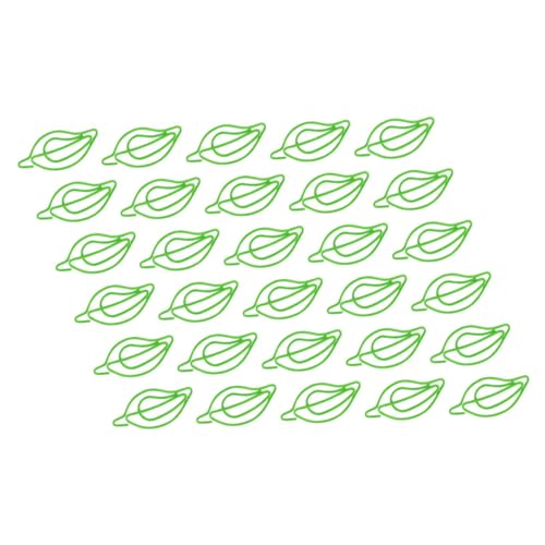 Didiseaon 30 Stück Geformte Büroklammer document holder Dokumentenhalter Grün Büroklammern Stichworte Binder Büroklammer Zu Office-Dokumentenklammern Büroklammern für Papierkram Metall Green von Didiseaon
