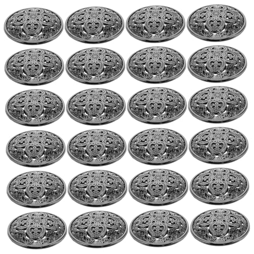 Didiseaon 30 Stück Metallknöpfe mit Hohldesign Stilvolle Zierknöpfe für Damenjacken und Mäntel Langlebige Diy-nähknöpfe in Schwarz zum Aufnähen Kleidung und Accessoires Didiseaon 30 Stück Metallknöpfe mit Hohldesign Stilvolle Zierknöpfe für Damenjacken und Mäntel Langlebige Diy-nähknöpfe in Schwarz zum Aufnähen Kleidung und Accessoires von Didiseaon