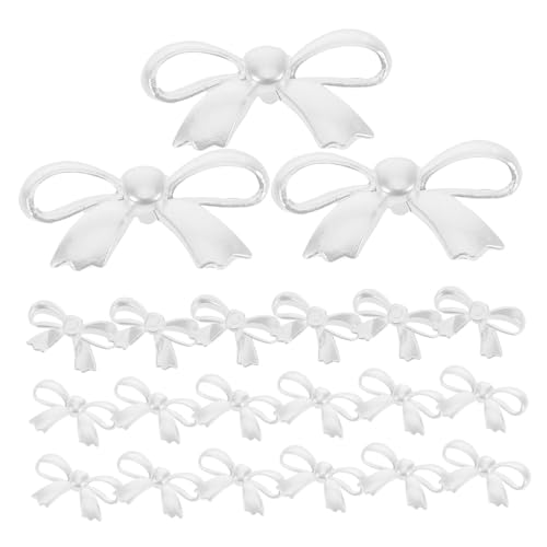 Didiseaon 30 Stück Perlen Schleifen Charms Flachrückseitige Dekorationen für Diy Haarschmuck Handy Accessoires und Bastelprojekte von Didiseaon