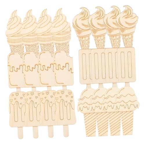 Didiseaon 30 Stück Teiliges Holz Eis Dekor Leichte Glatte Eisform Holzfiguren für DIY Sommer und Stranddeko Kindgerechte Bastelaktivität für Mädchen Spielküche und Kreative Bastelprojekte Didiseaon 30 Stück Teiliges Holz Eis Dekor Leichte Glatte Eisform Holzfiguren für DIY Sommer und Stranddeko Kindgerechte Bastelaktivität für Mädchen Spielküche und Kreative Bastelprojekte von Didiseaon