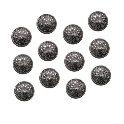 Didiseaon 30 Stück Teiliges Schwarze Hohlgearbeitete Metallknöpfe für Damenjacken Langlebige Diy-nähknöpfe als Modische Verschlüsse für Mäntel Pullover und Lederhandwerk Didiseaon 30 Stück Teiliges Schwarze Hohlgearbeitete Metallknöpfe für Damenjacken Langlebige Diy-nähknöpfe als Modische Verschlüsse für Mäntel Pullover und Lederhandwerk von Didiseaon