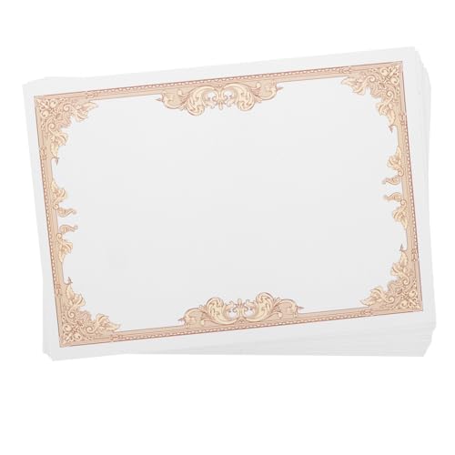 Didiseaon 30 Stück Urkundenpapier Blanko mit Goldprägung Hochwertiges Bedruckbares Zertifikatpapier für Diplome Urkunden Abschlusszeugnisse Format Edles Geschenkpapier von Didiseaon