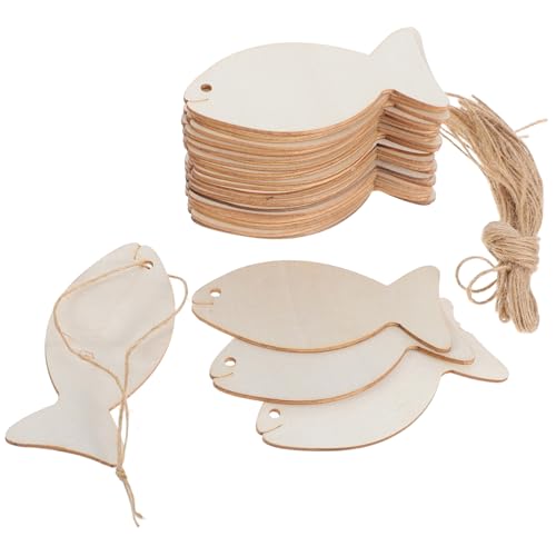 Didiseaon 32 Stück Teiliges Holzfische Bastelrohlinge Ungefertigte Glatte Holzscheiben ohne Splitter Sichere Diy-holzornamente für Bemalen Beschriften und Dekorieren bei Feiern und Schule Didiseaon 32 Stück Teiliges Holzfische Bastelrohlinge Ungefertigte Glatte Holzscheiben ohne Splitter Sichere Diy-holzornamente für Bemalen Beschriften und Dekorieren bei Feiern und Schule von Didiseaon