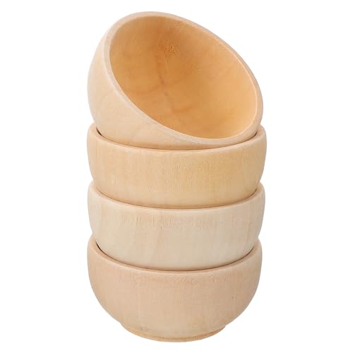 Didiseaon 4 Sätze Teiliges Holzschalen Set Für Diy Dekorationen Unvollendete Holzspielzeuge Kreativität Von Kindern Für Bastelprojekte Und Handgefertigte 4 Stück * 4 von Didiseaon