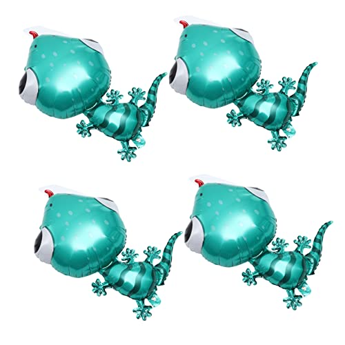 Didiseaon 4 Stück tierischer Ballon aufblasbare Tiere Ballon tragen Dekorationen 3D-Tierballon Elefant tierluftballone tier luftballons Ballons Ornamente Folienballons Aluminiumfolie Blue von Didiseaon