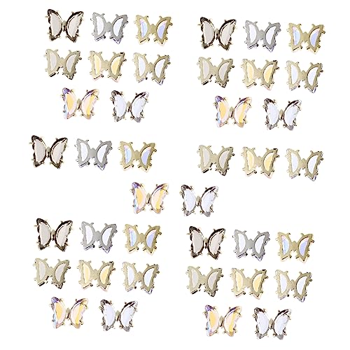 Didiseaon 40 Stück Teiliges Schmetterling Nagelschmuck Farbenfrohe und Dekoration für Nageldesign für Maniküre und Diy Nailart Langlebig und Nagelliebhaber Didiseaon 40 Stück Teiliges Schmetterling Nagelschmuck Farbenfrohe und Dekoration für Nageldesign für Maniküre und Diy Nailart Langlebig und Nagelliebhaber von Didiseaon
