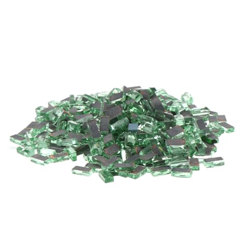 Didiseaon 400 Stück Streifenmosaik scrabook bastelmaterial dekoringe verkleidung bastel materialien Schmuck Pailletten Quilten kristall edelsteine ​​dekoration Kleidung Edelsteine Glas Green von Didiseaon
