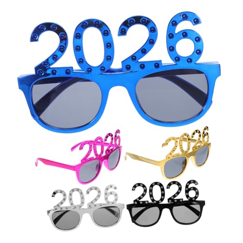 Didiseaon 5 Stück 2026 Neujahrsbrillen: Strass-party-silvesterbrille Aus Kunststoff – Robuste Zahlenbrillen Für Geburtstagsfeiern Und Feiertagsfeiern Didiseaon 5 Stück 2026 Neujahrsbrillen: Strass-party-silvesterbrille Aus Kunststoff – Robuste Zahlenbrillen Für Geburtstagsfeiern Und Feiertagsfeiern von Didiseaon