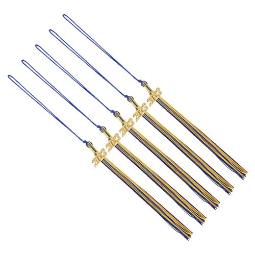 Didiseaon 5 Stück Teiliges Abschluss quastenanhänger Handgefertigte Blaue und Goldene Doktorhut tasseln Leichte und Langlebige Dekoration für Master Abiturfeier Abschlusskappen deko Didiseaon 5 Stück Teiliges Abschluss quastenanhänger Handgefertigte Blaue und Goldene Doktorhut tasseln Leichte und Langlebige Dekoration für Master Abiturfeier Abschlusskappen deko von Didiseaon