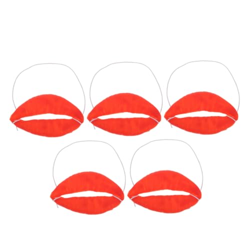 Didiseaon 5 Stück Teiliges Halloween Rote Wurst Mund Requisiten Lustiges Cosplay Zubehör Große Lippen Maske Spaßige Bühnenperformance für Kostümpartys und Aprilscherze Didiseaon 5 Stück Teiliges Halloween Rote Wurst Mund Requisiten Lustiges Cosplay Zubehör Große Lippen Maske Spaßige Bühnenperformance für Kostümpartys und Aprilscherze von Didiseaon