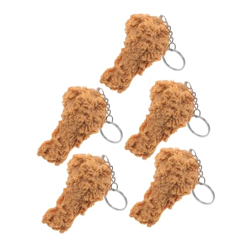 Didiseaon 5 Stück Teiliges Realistischer Fried Chicken Schlüsselanhänger Imitation Food für Partybedarf Lustige für Taschen und Schlüssel Leicht und Tragbar Didiseaon 5 Stück Teiliges Realistischer Fried Chicken Schlüsselanhänger Imitation Food für Partybedarf Lustige für Taschen und Schlüssel Leicht und Tragbar von Didiseaon