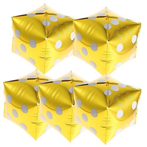 Didiseaon 5 Stück Würfel Heliumgastank Für Trophäenballon Würfel Folienballons Ballonbogen Girlande Kit Schwarz Rot Ballon Poker Party Werbeballons Punchballons Aluminiumfolie Golden Didiseaon 5 Stück Würfel Heliumgastank Für Trophäenballon Würfel Folienballons Ballonbogen Girlande Kit Schwarz Rot Ballon Poker Party Werbeballons Punchballons Aluminiumfolie Golden von Didiseaon
