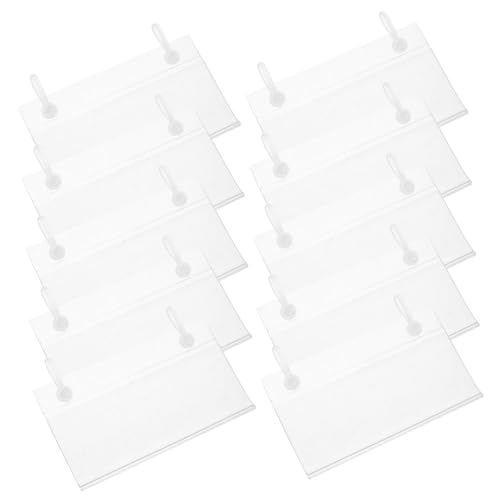 Didiseaon 50 Stück Etikettenhalter für Preisdisplay Transparente Preisschildständer für Supermärkte Geschäfte Werbung Material Leicht Praktisch für Etiketten von Didiseaon