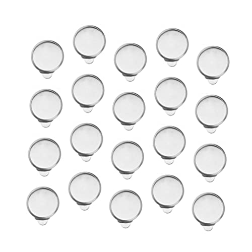 Didiseaon 50 Stück Ohrclip Zubehör DIY Ohrclip Set Ohrring Knopf Unterstützung Clip Ohrring Rohlinge Damen Ohrring Herstellungszubehör Clip Ohrringe Bastelquasten Ohrring von Didiseaon