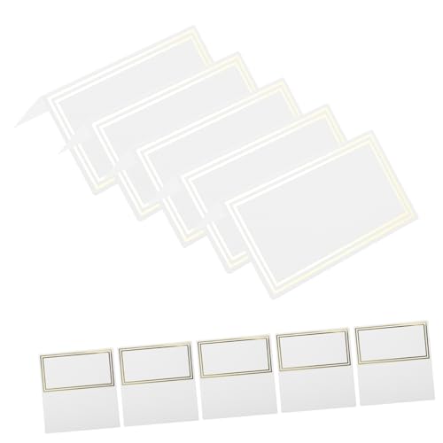 Didiseaon 50 Stück Tischkarten Hochzeit Doppelrahmen Goldfolie Platzkarten für Bankett Tischdeko Namenskarten zum Selbstbeschriften für Festliche Sitzordnung Didiseaon 50 Stück Tischkarten Hochzeit Doppelrahmen Goldfolie Platzkarten für Bankett Tischdeko Namenskarten zum Selbstbeschriften für Festliche Sitzordnung von Didiseaon