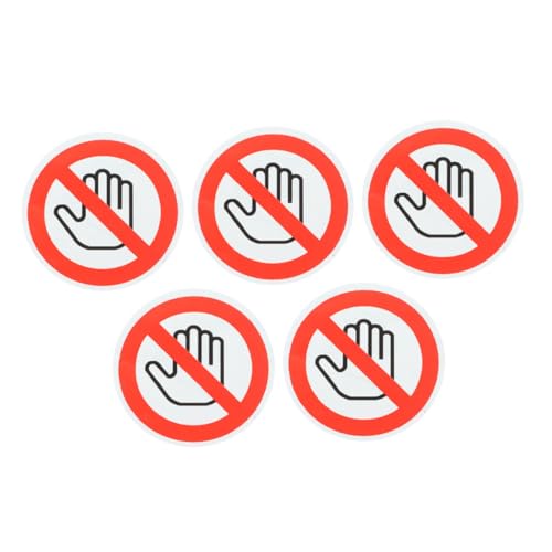 Didiseaon 5Blätter Warnschild nicht Berühren Selbstklebendes Sicherheitszeichen für Gefährliche Geräte für Fabriken und Baustellen Warnwirkung Glatten Didiseaon 5Blätter Warnschild nicht Berühren Selbstklebendes Sicherheitszeichen für Gefährliche Geräte für Fabriken und Baustellen Warnwirkung Glatten von Didiseaon