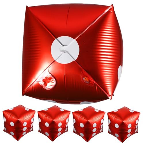 Didiseaon 5Stücke Würfel Aluminiumfolienballons für Themenpartydekoration Ballons für Geburtstagsfeiern und Gruppenveranstaltungen Glatte Bruchsichere Oberfläche Didiseaon 5Stücke Würfel Aluminiumfolienballons für Themenpartydekoration Ballons für Geburtstagsfeiern und Gruppenveranstaltungen Glatte Bruchsichere Oberfläche von Didiseaon