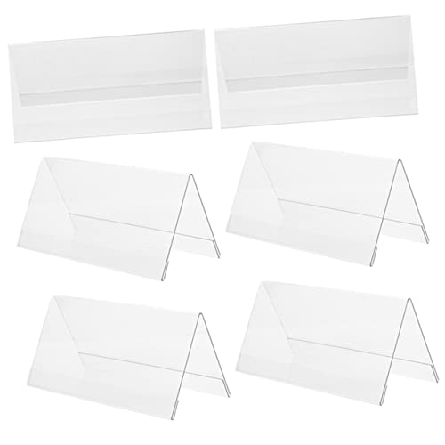 Didiseaon 6 Stück Konferenztischkarten Begrüßen Schilderhalter Für Den Konferenztisch Transparent Silber Geformt Halteranzeige Namensschild Für Schreibtisch Zeichen Klein Büro Gerundet Acryl Didiseaon 6 Stück Konferenztischkarten Begrüßen Schilderhalter Für Den Konferenztisch Transparent Silber Geformt Halteranzeige Namensschild Für Schreibtisch Zeichen Klein Büro Gerundet Acryl von Didiseaon