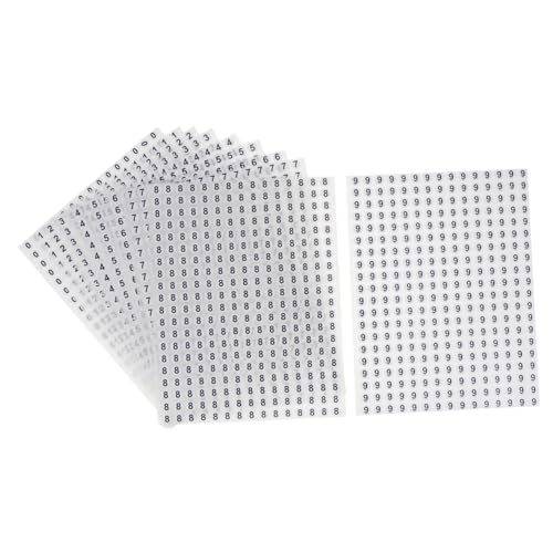 Didiseaon 6000 Stück Runde Selbstklebende Nummernsticker Wetterfeste Hausnummern Aufkleber Klare Zahlenaufkleber für Mülltonnen Lagerkennzeichnung Wiederablösbar Wetterbeständig Langlebig Didiseaon 6000 Stück Runde Selbstklebende Nummernsticker Wetterfeste Hausnummern Aufkleber Klare Zahlenaufkleber für Mülltonnen Lagerkennzeichnung Wiederablösbar Wetterbeständig Langlebig von Didiseaon