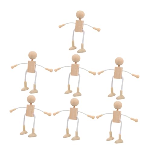 Didiseaon 7 Stück Teiliges Holzfiguren zum Bemalen Unbemalte Holzpuppen für DIY Bastelprojekte Kreative Holzspielzeug Figuren für Erwachsene Glatte Oberfläche Leicht und Langlebig Didiseaon 7 Stück Teiliges Holzfiguren zum Bemalen Unbemalte Holzpuppen für DIY Bastelprojekte Kreative Holzspielzeug Figuren für Erwachsene Glatte Oberfläche Leicht und Langlebig von Didiseaon