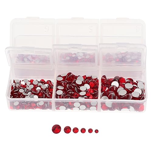 Didiseaon Flachback Strasssteine Glänzende DIY Nail Art Für Nageldesigns Große Rote Strasssteine Nagelkunst Zubehör Für Nail Art Dekorationen Didiseaon Flachback Strasssteine Glänzende DIY Nail Art Für Nageldesigns Große Rote Strasssteine Nagelkunst Zubehör Für Nail Art Dekorationen von Didiseaon