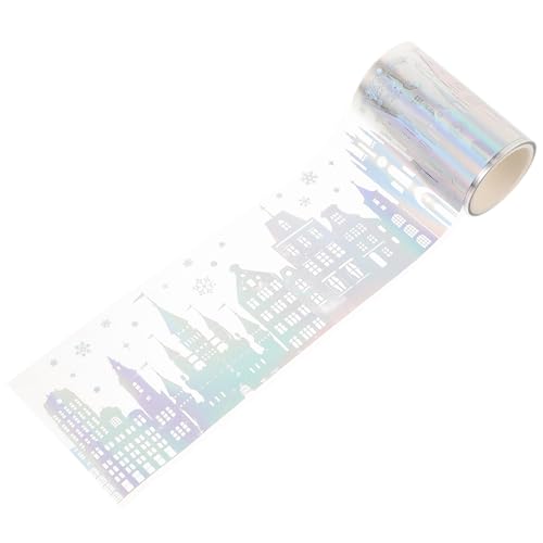 Didiseaon Holografisches Scrapbooking Klebeband mit Niedlichem Muster Reißbar Selbstklebend Vielseitig für DIY Bastelprojekte Tagebuch Geschenkbox dekoration von Didiseaon