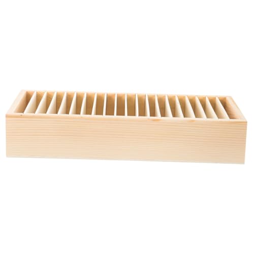 Didiseaon Holzbox für Geschenkband Aufbewahrung Kompakt Leicht DIY Geschenk Geschenkbandhalter Schreibtisch Organizer für Blumenverpackungsband Geschenkbandbox von Didiseaon