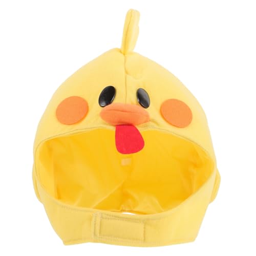 Didiseaon Hühnerstirnband Ankleiden Partyhut Hut Kind Hühnermützen für kindergeburtstags mitgebsel Kindergeburtstagsgeschenk lustiger Tiermaskenhut Küken Hut PP Baumwolle Yellow von Didiseaon