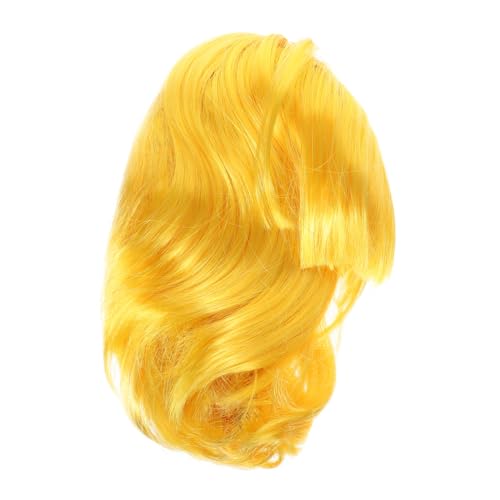 Didiseaon Kostüm Perücke für Cosplay Kurze Gelbe Kunsthaar Perücke für Erwachsene Modischer Kopfschmuck für Partys und Feiertage Zubehör für Clowns und Kreative Looks Didiseaon Kostüm Perücke für Cosplay Kurze Gelbe Kunsthaar Perücke für Erwachsene Modischer Kopfschmuck für Partys und Feiertage Zubehör für Clowns und Kreative Looks von Didiseaon