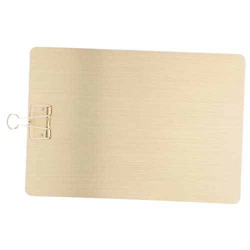 Didiseaon Multifunktionales Klemmbrett Schreibunterlage aus Goldfarben Robustes Clipboard mit Festem Klemmbinder für Dokumente und Schreibunterstützung für Büro und Schule Didiseaon Multifunktionales Klemmbrett Schreibunterlage aus Goldfarben Robustes Clipboard mit Festem Klemmbinder für Dokumente und Schreibunterstützung für Büro und Schule von Didiseaon