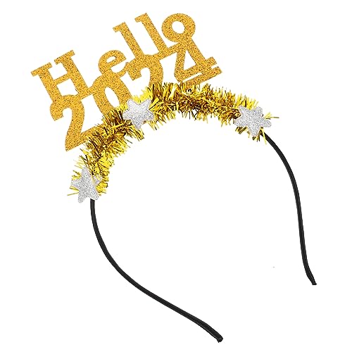 Didiseaon Neujahrs Haarband Glitzerndes Party Accessoire für Silvesterfeiern Fotorequisit für Gruppenbilder Angenehm Haarschonend Kostümpartys und Karneval Didiseaon Neujahrs Haarband Glitzerndes Party Accessoire für Silvesterfeiern Fotorequisit für Gruppenbilder Angenehm Haarschonend Kostümpartys und Karneval von Didiseaon