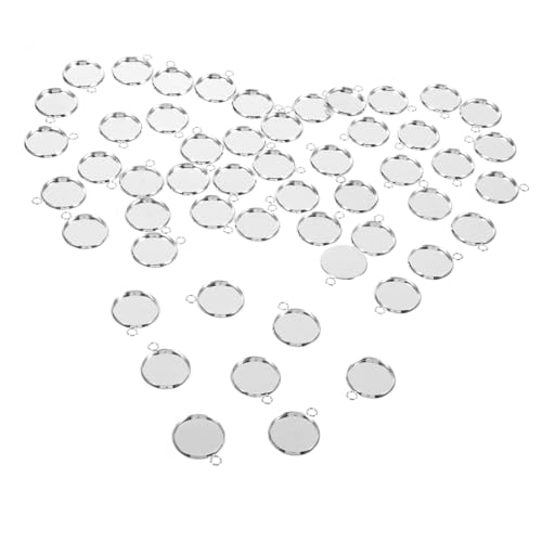 Didiseaon Ohrclip Zubehör DIY Ohrclips Schmucktablett Ohrringclips DIY Ohrringherstellung Schmucktablett Ohrclip Materialien Ohrclips Zarte Ohrringe Zubehör Silber von Didiseaon