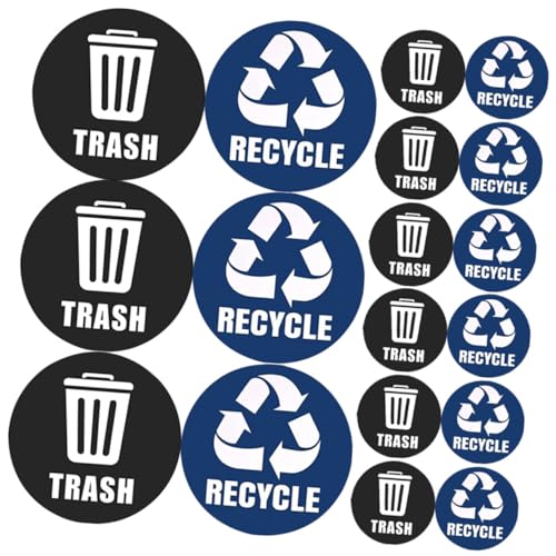 Didiseaon Recycling Aufkleber Mülltonnen Selbstklebend Bunte Mülltonnenaufkleber für Abfalltrennung und Recycling für Zuhause und Außenbereich Didiseaon Recycling Aufkleber Mülltonnen Selbstklebend Bunte Mülltonnenaufkleber für Abfalltrennung und Recycling für Zuhause und Außenbereich von Didiseaon
