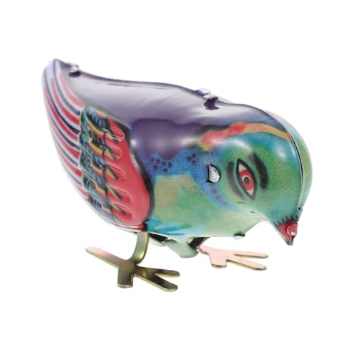 Didiseaon Retro Blechspielzeug Aufziehmagpie aus Stabilem Blech für Vintage Aufziehmechanismus als Geburtstagsgeschenk und Party Mitgebsel Dekoratives Wind Up für Kleine Hände von Didiseaon