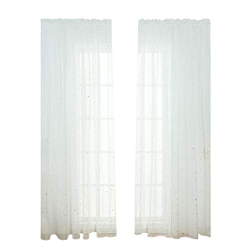 Didiseaon Sheer Vorhänge Gardinen Für Mädchenzimmer Zimmer Schiere Voile Kindervorhänge Folien-sternenvorhang Vorhang Set Vorh?nge Für Wohnzimmer Fenster Weiß Perspektive Didiseaon Sheer Vorhänge Gardinen Für Mädchenzimmer Zimmer Schiere Voile Kindervorhänge Folien-sternenvorhang Vorhang Set Vorh?nge Für Wohnzimmer Fenster Weiß Perspektive von Didiseaon