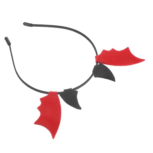Didiseaon Stirnband Mit Fledermausohren Gruselig Geformt Halloween-fledermaus-stirnbänder Halloween-kopfschmuck Gotische Haarreifen Fledermaus Cosplay Haarschmuck Kostüme Black Stoff von Didiseaon