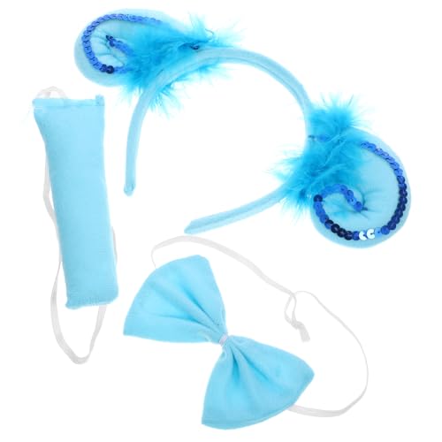 Didiseaon Tierkostüm Stirnband mit Leuchtenden Schafhörnern und Tierohren Cosplay Zubehör für Erwachsene und Robustes Dekoratives Kopfschmuck für Halloween Karneval Party von Didiseaon