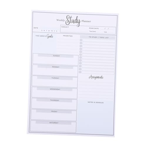 Didiseaon Wochenplaner Notizblock Abreißbar Praktisches Study Planner Notepad für Studium Büro Zuhause Undatierter Wochenplan mit Einfachem Design Handliches Format für Tägliche Planung und Didiseaon Wochenplaner Notizblock Abreißbar Praktisches Study Planner Notepad für Studium Büro Zuhause Undatierter Wochenplan mit Einfachem Design Handliches Format für Tägliche Planung und von Didiseaon