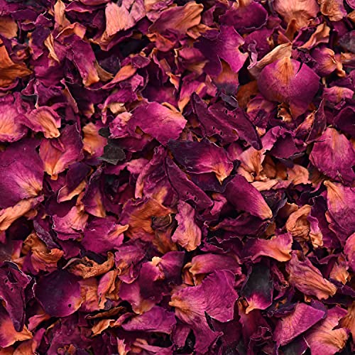 Die Gudn natürliches Blütenkonfetti Hochzeit/Blüten Konfetti/Bio Konfetti aus getrocknete Blüten der Rose Violett (100 Gramm) von Die Gudn