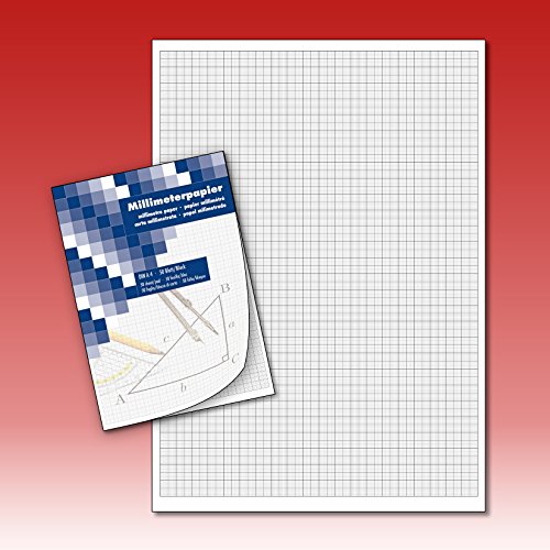 Millimeterpapier Zeichenblock technisches Zeichnen 50 Blatt DIN A4 von Die Kalenderversender